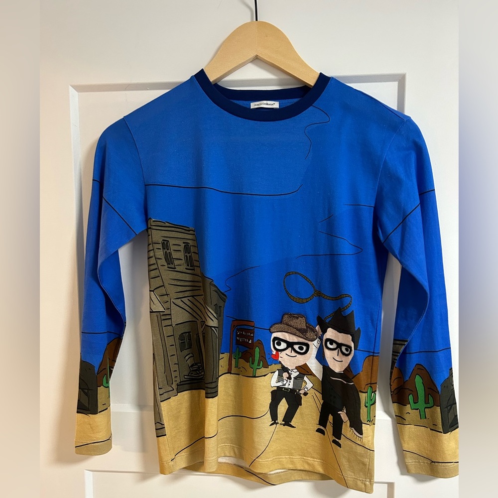 Dolce & Gabbana kids shirt.  Wild West themed.  Pre worn and in great condition.